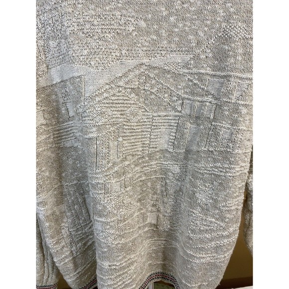 Vintage Jantzen USA Made Embroidered Bird/ House Women’s Woven Sweater Size L - Picture 13 of 16